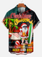 Men's Christmas Funny Graphic Short Sleeve Hawaiian Shirt